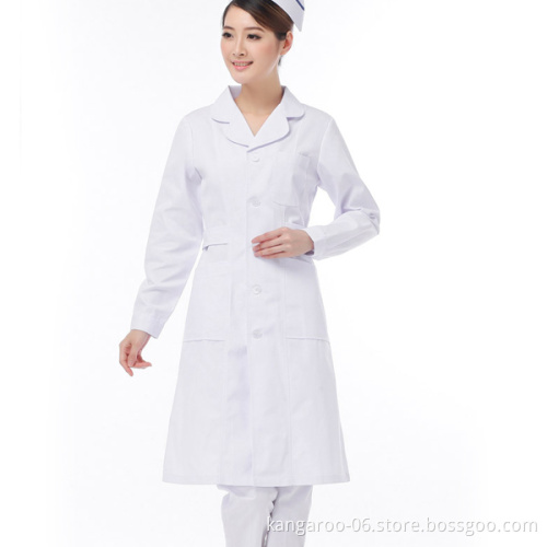 Wholesale Design Nurses Hospital Cotton White Dress Uniform Patterns